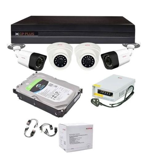 Cp Plus 2MP Dome Bullet HD CCTV Camera With 4CH DVR Accessories price in hyderabad, telangana, nellore, vizag, bangalore